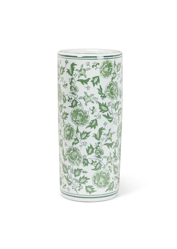 Abbott Collection Floral Porcelain Umbrella Stand