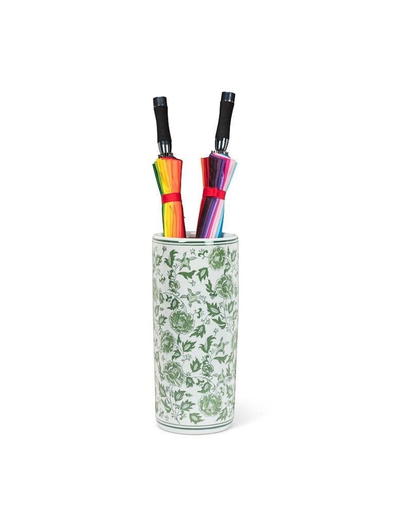 Abbott Collection Floral Porcelain Umbrella Stand