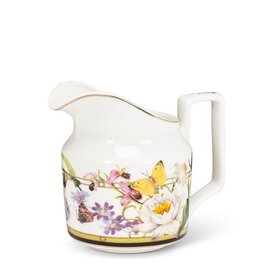 Abbott Collection Butterfly Garden Bone China Creamer
