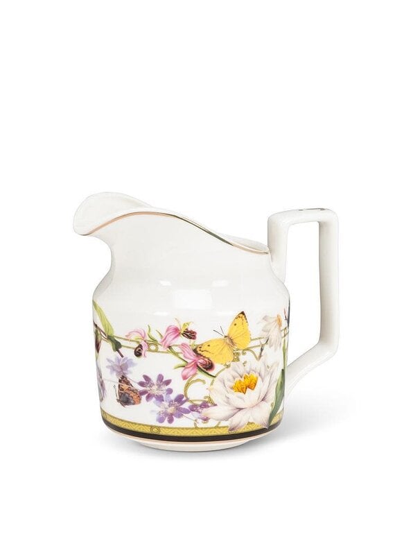 Abbott Collection Butterfly Garden Bone China Creamer