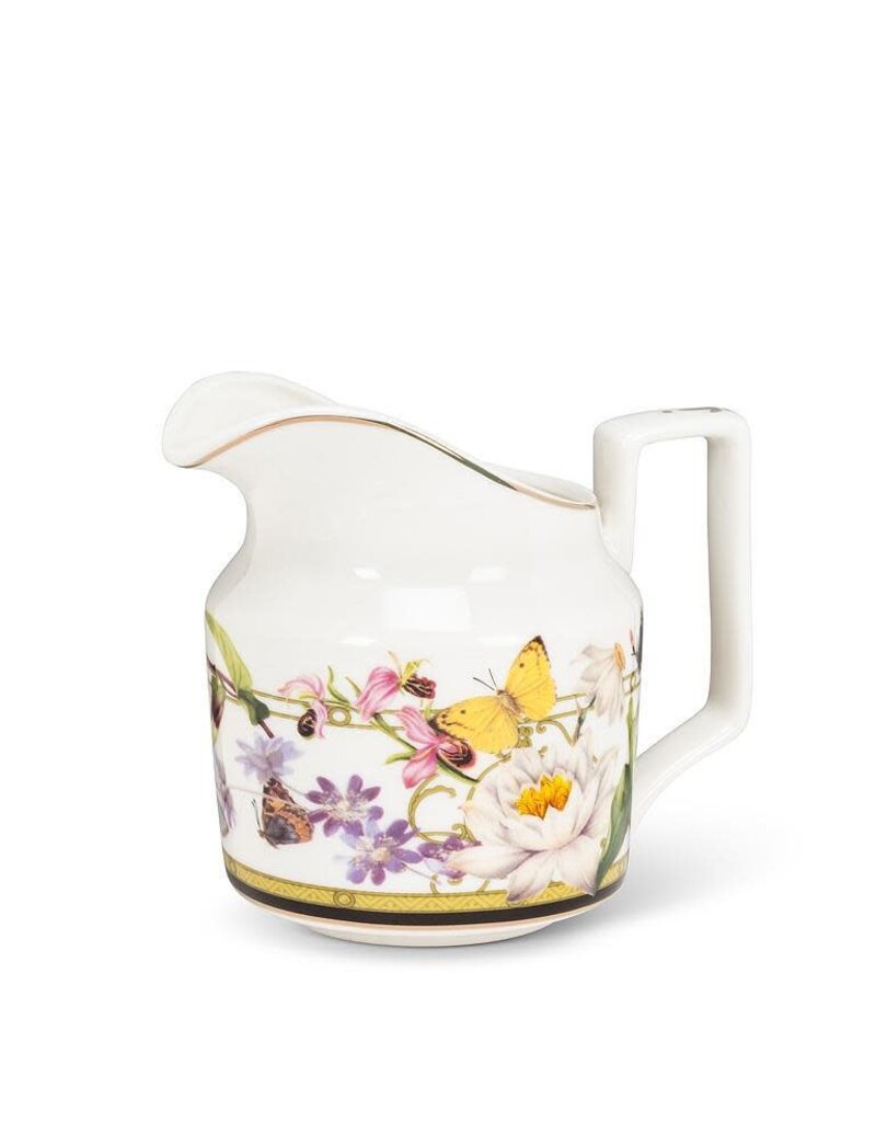 Abbott Collection Butterfly Garden Bone China Creamer