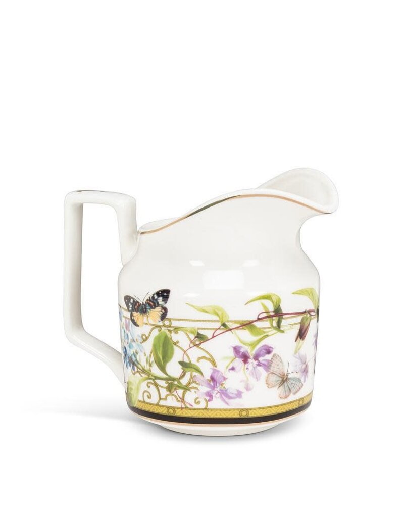 Abbott Collection Butterfly Garden Bone China Creamer