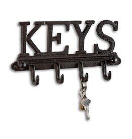 Abbott Collection Iron Key Hook Wall Plaque