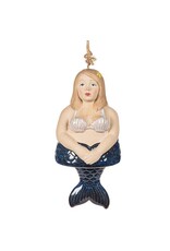 Abbott Collection Mermaid Ceramic Wind Chime