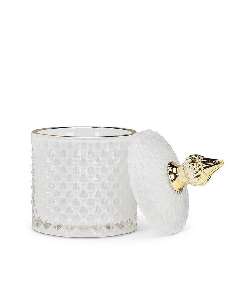 Abbott Collection Quilted Glass Covered Jar