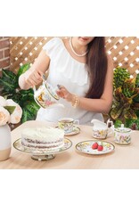 Abbott Collection Butterfly Garden Covered Sugar Pot