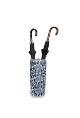 Abbott Collection Indigo Blue Patterned Umbrella Stand