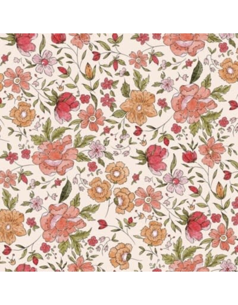 Brunelli Pink Floral Tablecloth | 54"x72"