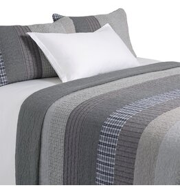 Brunelli Edward Striped Reversible Quilt Set by Brunelli