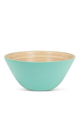 Abbott Collection Large Deep Bamboo Bowl | turquoise
