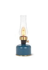 Abbott Collection Lantern LED Lamp with Chimney | Blue