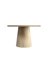 Round Pedestal Dining Table in Ivory