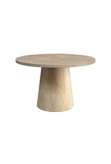 Round Pedestal Dining Table in Ivory