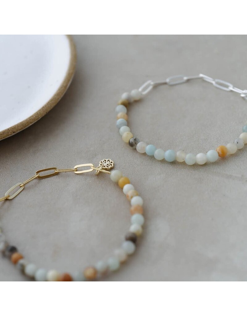 Glee Jewelry Lysa Bracelet featuring Amazonite Stones by Glee