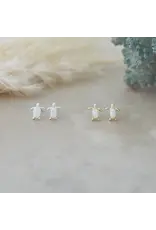 Glee Jewelry Maui Studs - white opalite by Glee