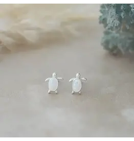 Glee Jewelry Maui Studs - white opalite by Glee