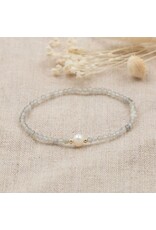 Glee Jewelry Lacey Bracelet featuring labradorite and pearl by Glee