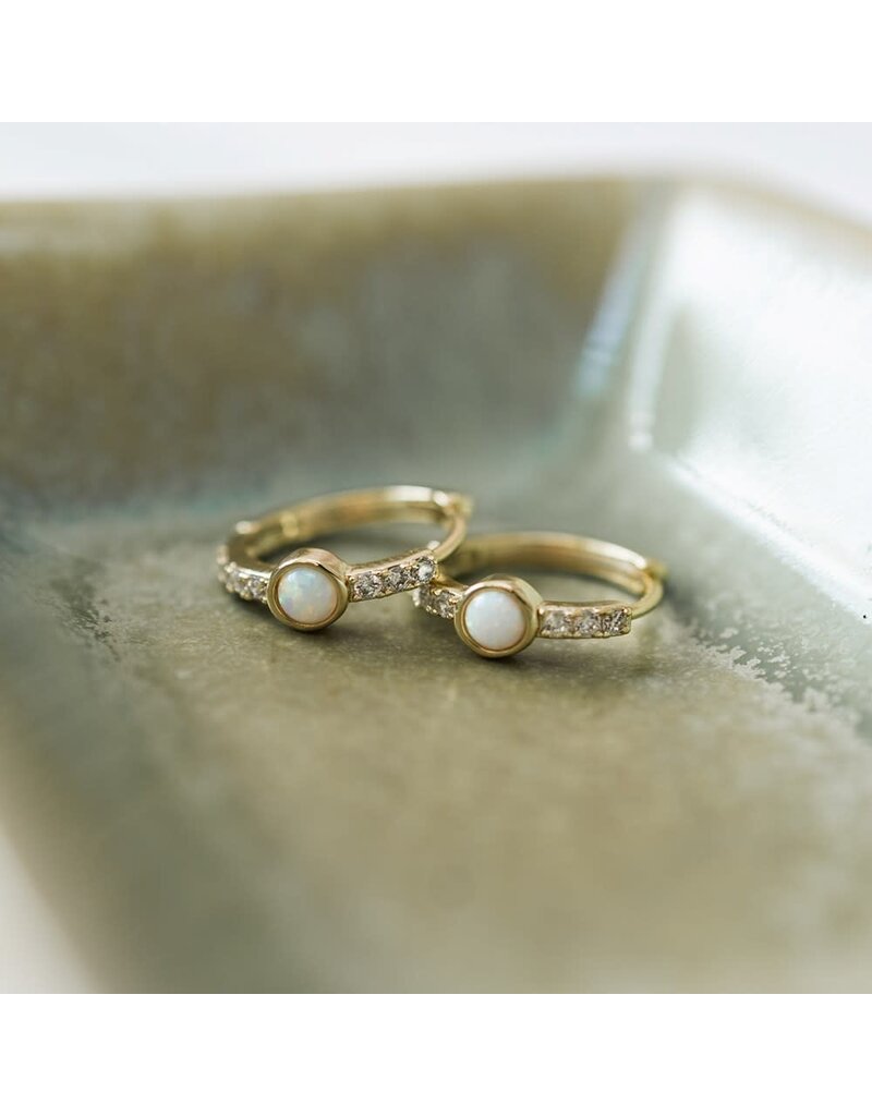Glee Jewelry Opal Glimmer Hoop by Glee
