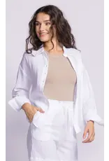Pink Martini White Cotton Shirt