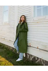 The Mernini Raincoat Chive Green | Classic 48" Length