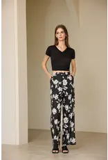 Luna Clothing Floral Print Linen Pant