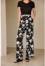 Luna Clothing Floral Print Linen Pant