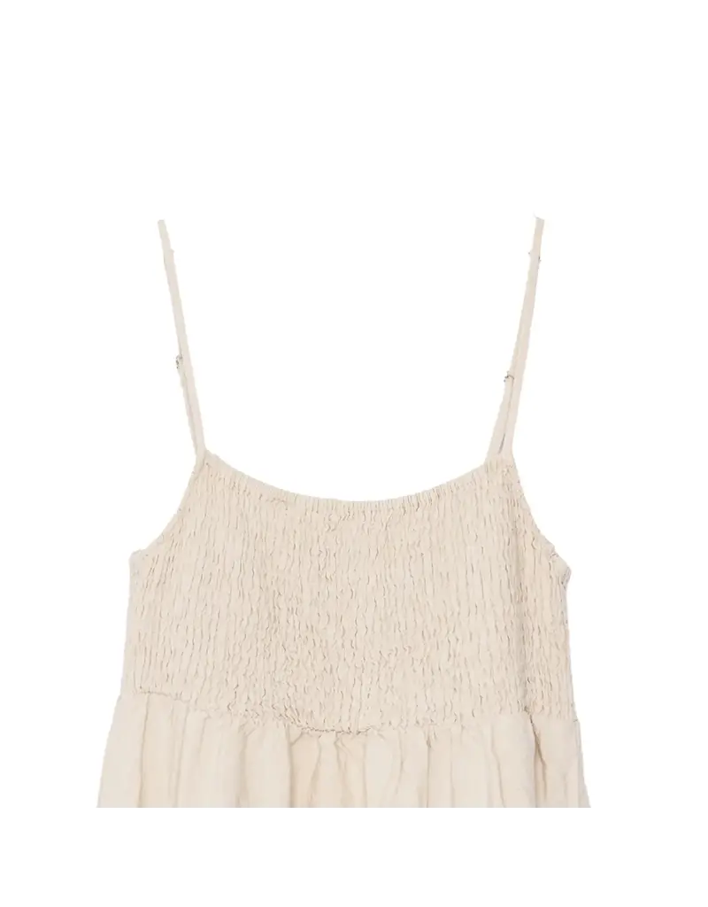 Luna Clothing Linen Dress in Natural