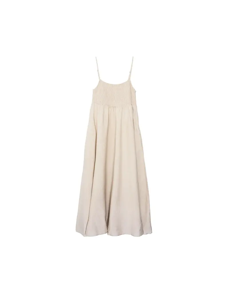 Luna Clothing Linen Dress in Natural