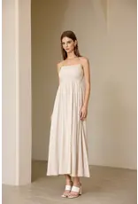 Luna Clothing Linen Dress in Natural