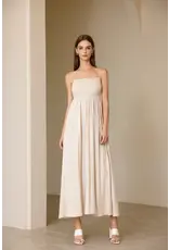 Luna Clothing Linen Dress in Natural