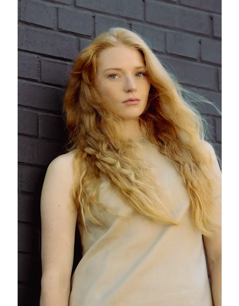 Luna Clothing Linen Sleeveless Dress in Natural