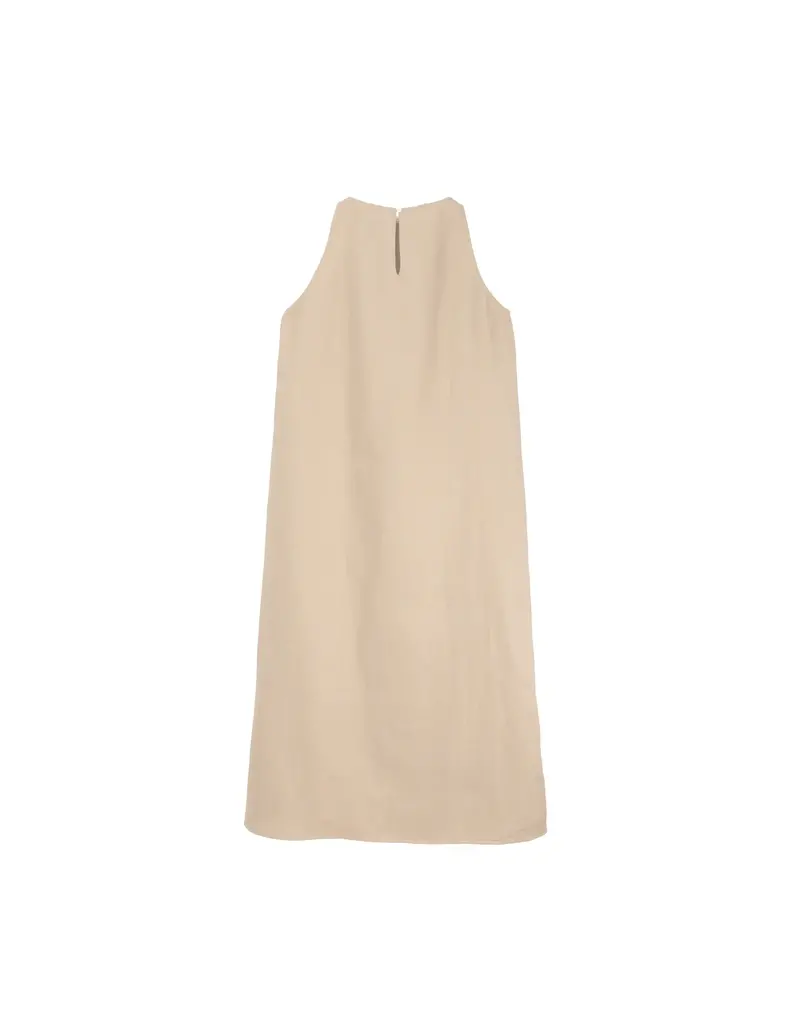 Luna Clothing Linen Sleeveless Dress in Natural