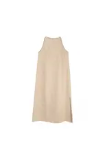 Luna Clothing Linen Sleeveless Dress in Natural
