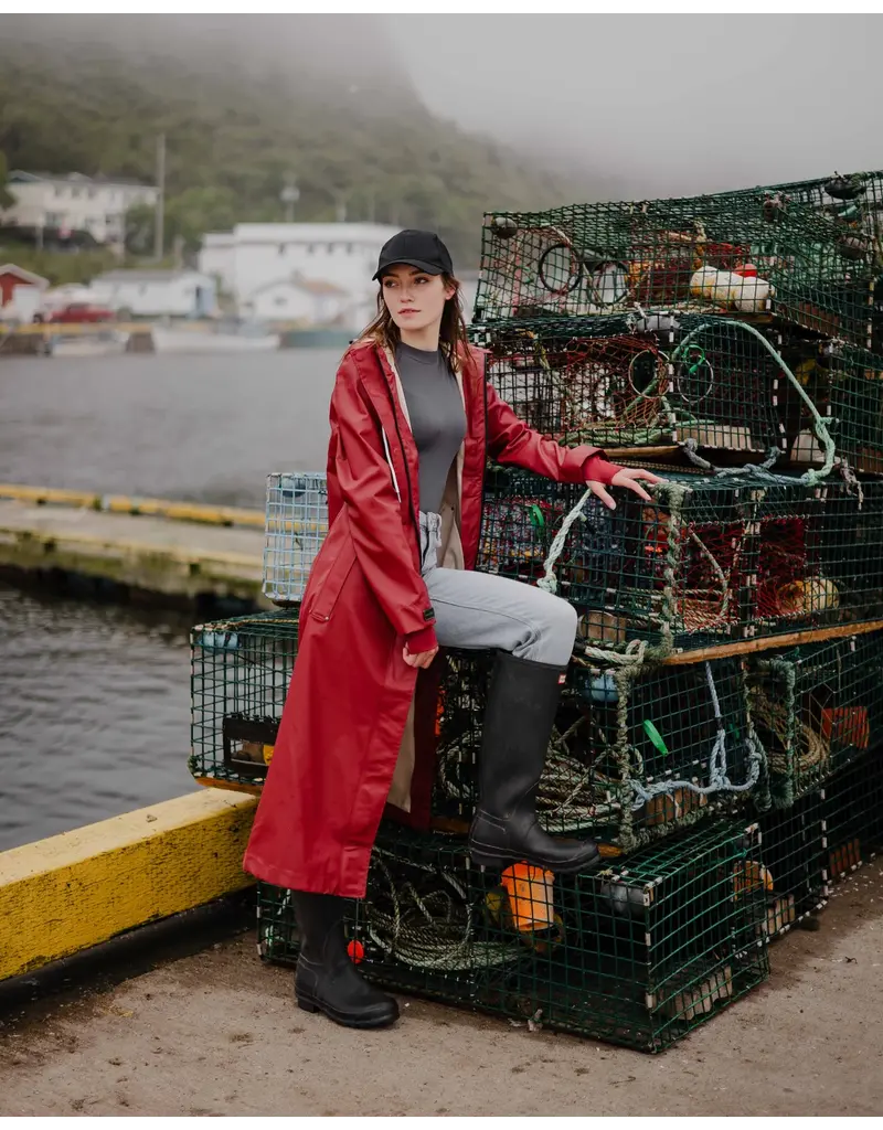 Mernini The Mernini Raincoat Merlot Red | Classic 48" Length