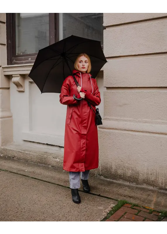 Mernini The Mernini Raincoat Merlot Red | Classic 48" Length