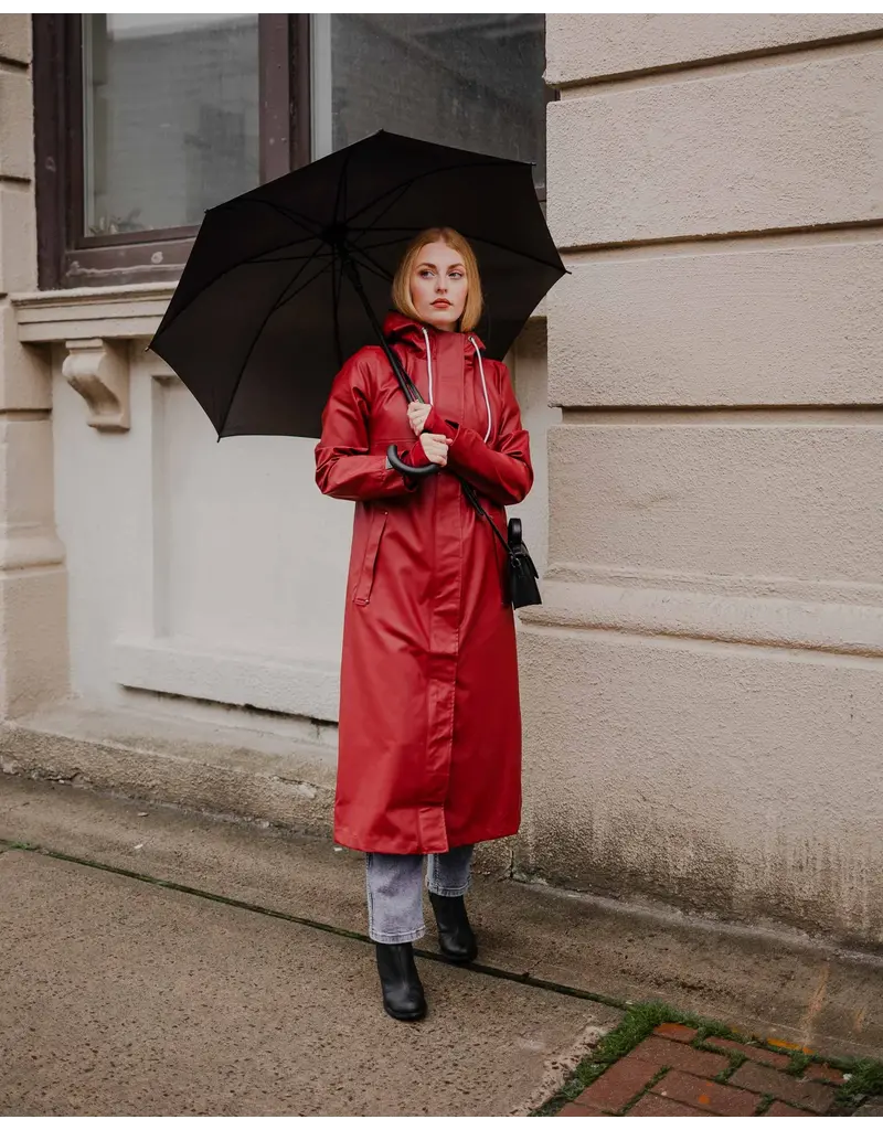 Mernini The Mernini Raincoat Merlot Red | Classic 48" Length