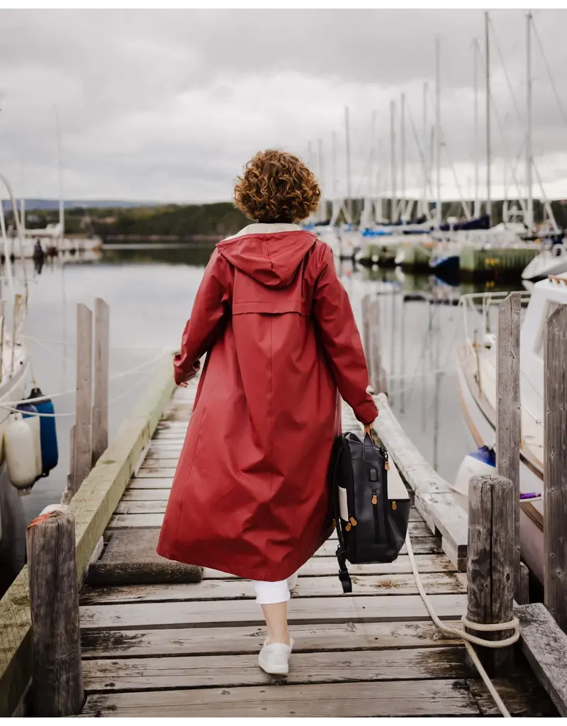 Mernini The Mernini Raincoat Merlot Red | Classic 48" Length