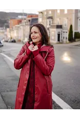 Mernini The Mernini Raincoat Merlot Red | Petite 42" Length