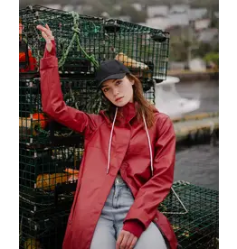 Mernini The Mernini Raincoat Merlot Red | Petite 42" Length