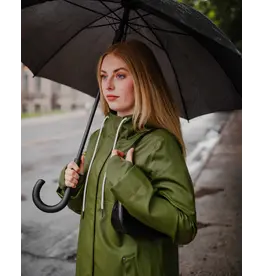 Mernini The Mernini Raincoat Chive Green | Petite 42" Length