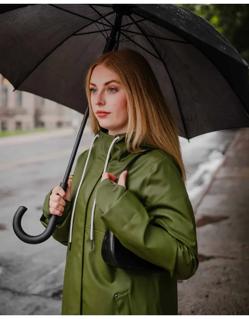 Mernini The Mernini Raincoat Chive Green | Petite 42" Length