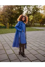 Mernini The Mernini Raincoat Peony Blue | Petite 42" Length