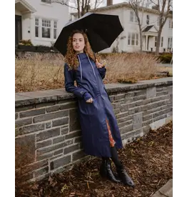 Mernini The Mernini Raincoat Midnight Blue | Petite 42" Length
