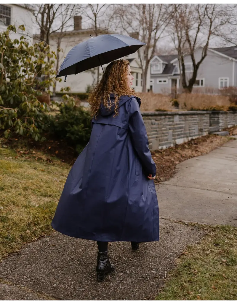 Mernini The Mernini Raincoat Midnight Blue | Petite 42" Length