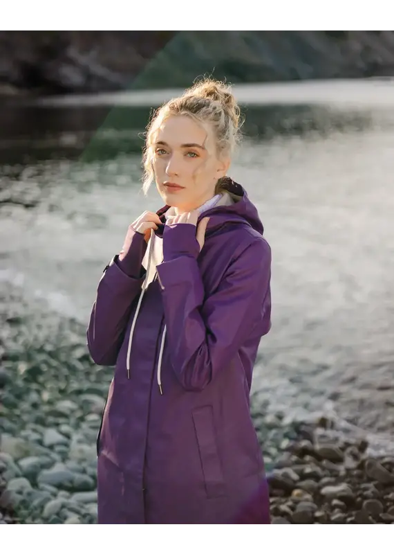 Mernini The Mernini Raincoat Purple Rain | Petite 42" Length