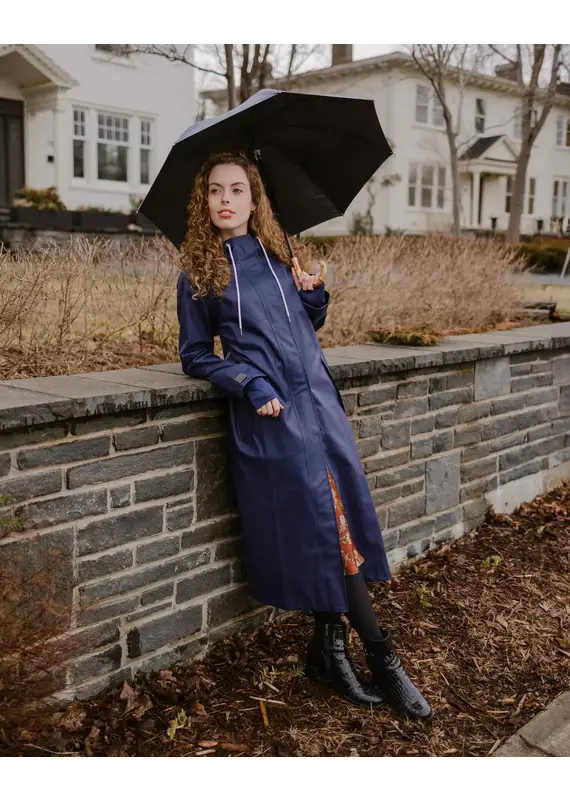 Mernini The Mernini Raincoat Midnight Blue | Classic 48" Length