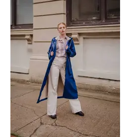 Mernini The Mernini Raincoat Peony Blue | Classic 48" Length