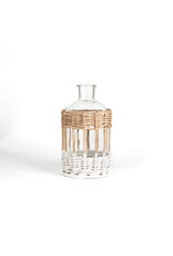Glass Bottle with Woven Willow Casing | md