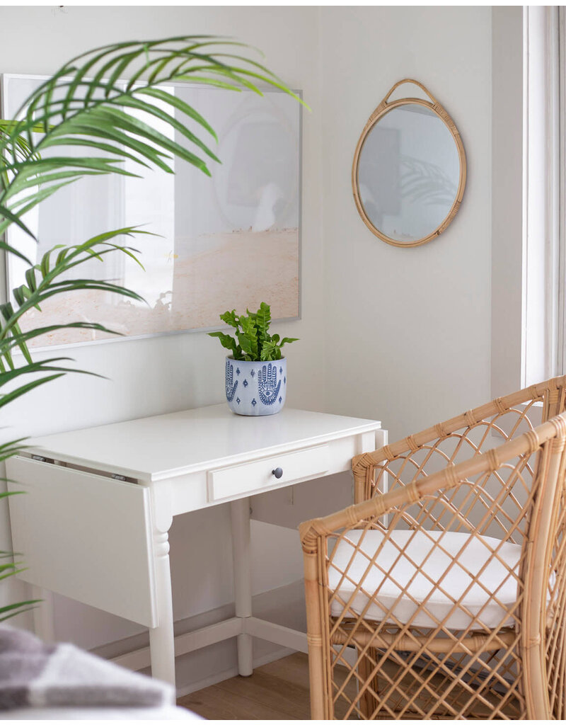 Natural Rattan Framed Mirror