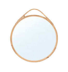 Natural Rattan Framed Mirror
